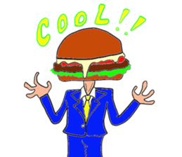 Hamburger Head sticker #3180256