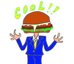 Hamburger Head sticker #3180256