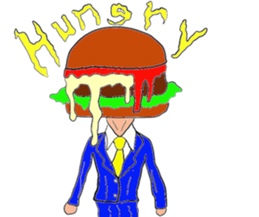 Hamburger Head sticker #3180259