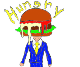 Hamburger Head sticker #3180259