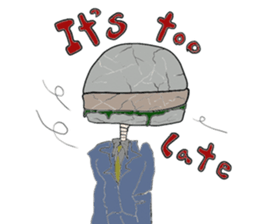 Hamburger Head sticker #3180260