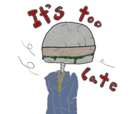 Hamburger Head sticker #3180260