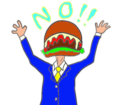 Hamburger Head sticker #3180262