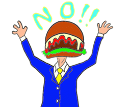 Hamburger Head sticker #3180262