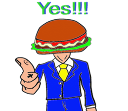 Hamburger Head sticker #3180263