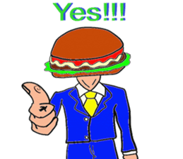 Hamburger Head sticker #3180263