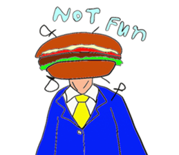 Hamburger Head sticker #3180265