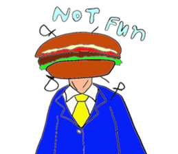 Hamburger Head sticker #3180265