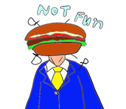 Hamburger Head sticker #3180265