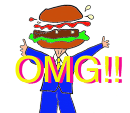 Hamburger Head sticker #3180267