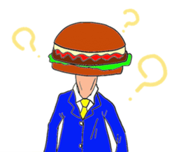 Hamburger Head sticker #3180269