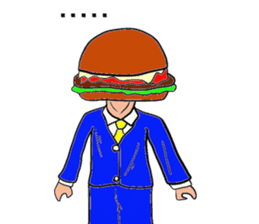 Hamburger Head sticker #3180271