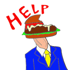 Hamburger Head sticker #3180272