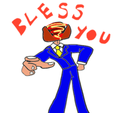 Hamburger Head sticker #3180274