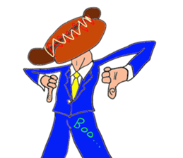 Hamburger Head sticker #3180275