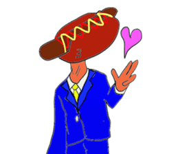 Hamburger Head sticker #3180277