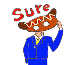 Hamburger Head sticker #3180280