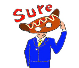 Hamburger Head sticker #3180280