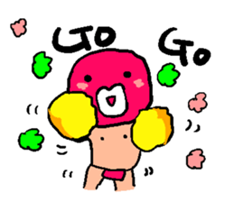 Cute plum Mr sticker #3180641