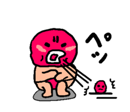 Cute plum Mr sticker #3180645