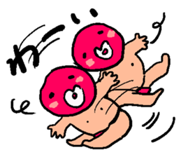 Cute plum Mr sticker #3180648