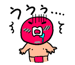 Cute plum Mr sticker #3180649