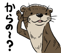 Annoying cute aquatic animal stickers. sticker #3180692