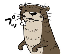 Annoying cute aquatic animal stickers. sticker #3180693