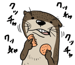 Annoying cute aquatic animal stickers. sticker #3180700