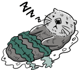 Annoying cute aquatic animal stickers. sticker #3180705