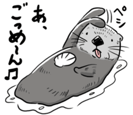 Annoying cute aquatic animal stickers. sticker #3180709