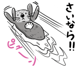 Annoying cute aquatic animal stickers. sticker #3180710