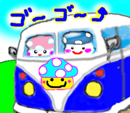 A mushroom and mushroom sticker #3180799