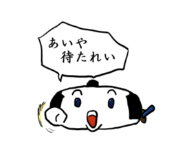 Kagami mochi samurai sticker #3180812