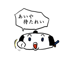 Kagami mochi samurai sticker #3180812