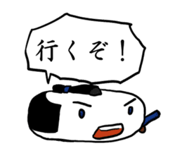 Kagami mochi samurai sticker #3180837