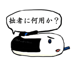 Kagami mochi samurai sticker #3180845