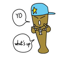 Bat Boy In English sticker #3180962