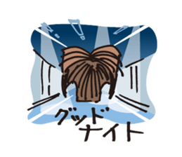 Wig of robot sticker #3181089