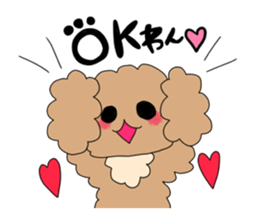 Good friend toy poodle sticker #3181531