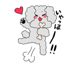 Good friend toy poodle sticker #3181551