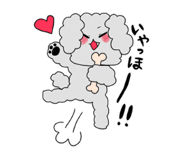 Good friend toy poodle sticker #3181551