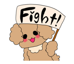 Good friend toy poodle sticker #3181552