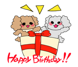 Good friend toy poodle sticker #3181567