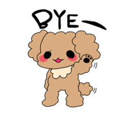 Good friend toy poodle sticker #3181568