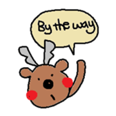 Happy Reindeer sticker #3182292