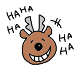 Happy Reindeer sticker #3182298