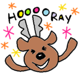 Happy Reindeer sticker #3182300