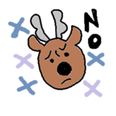 Happy Reindeer sticker #3182302