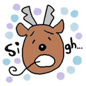 Happy Reindeer sticker #3182306